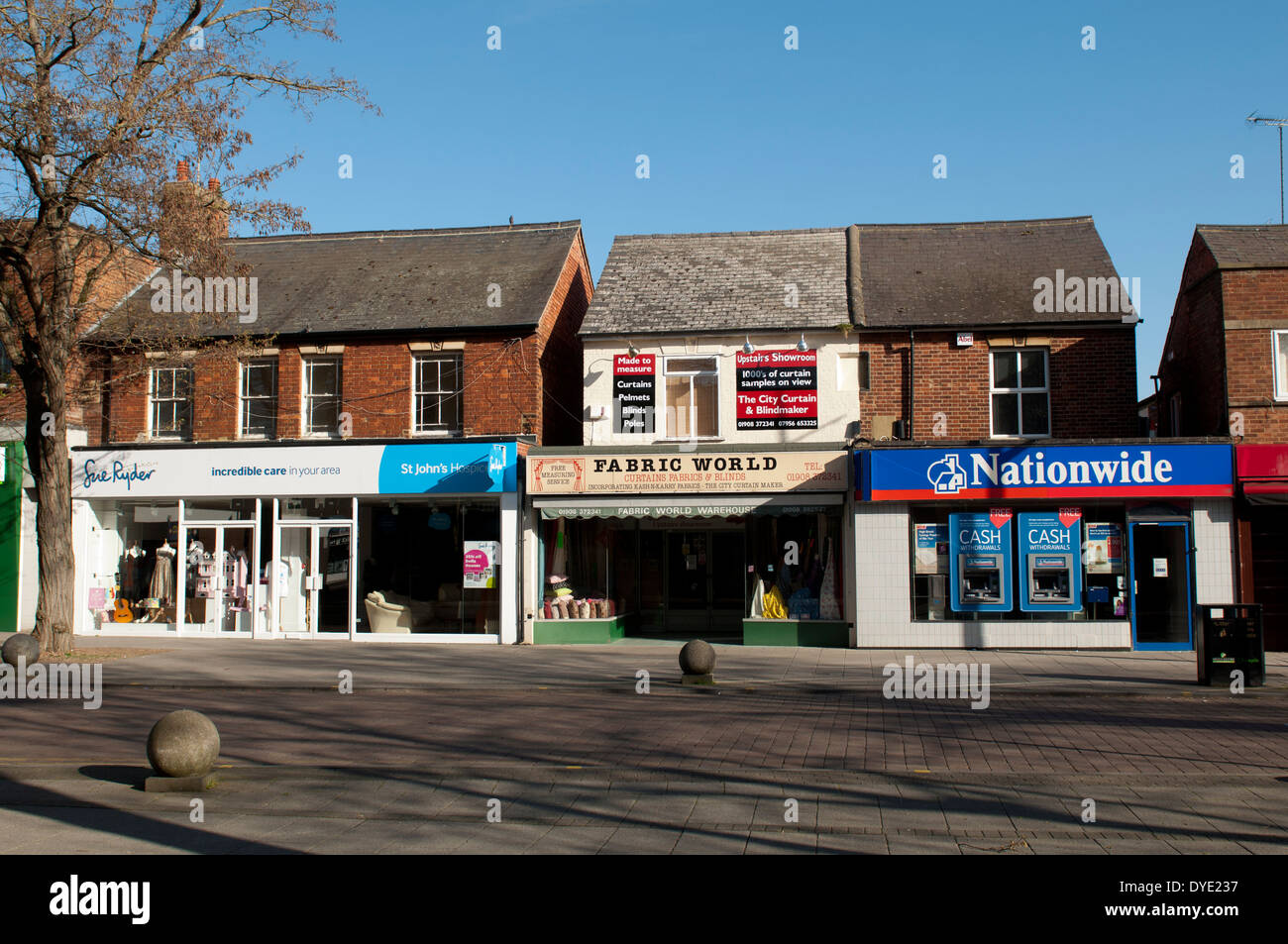 Shops in Queensway, Bletchley, Buckinghamshire, England, UK Stock Photo