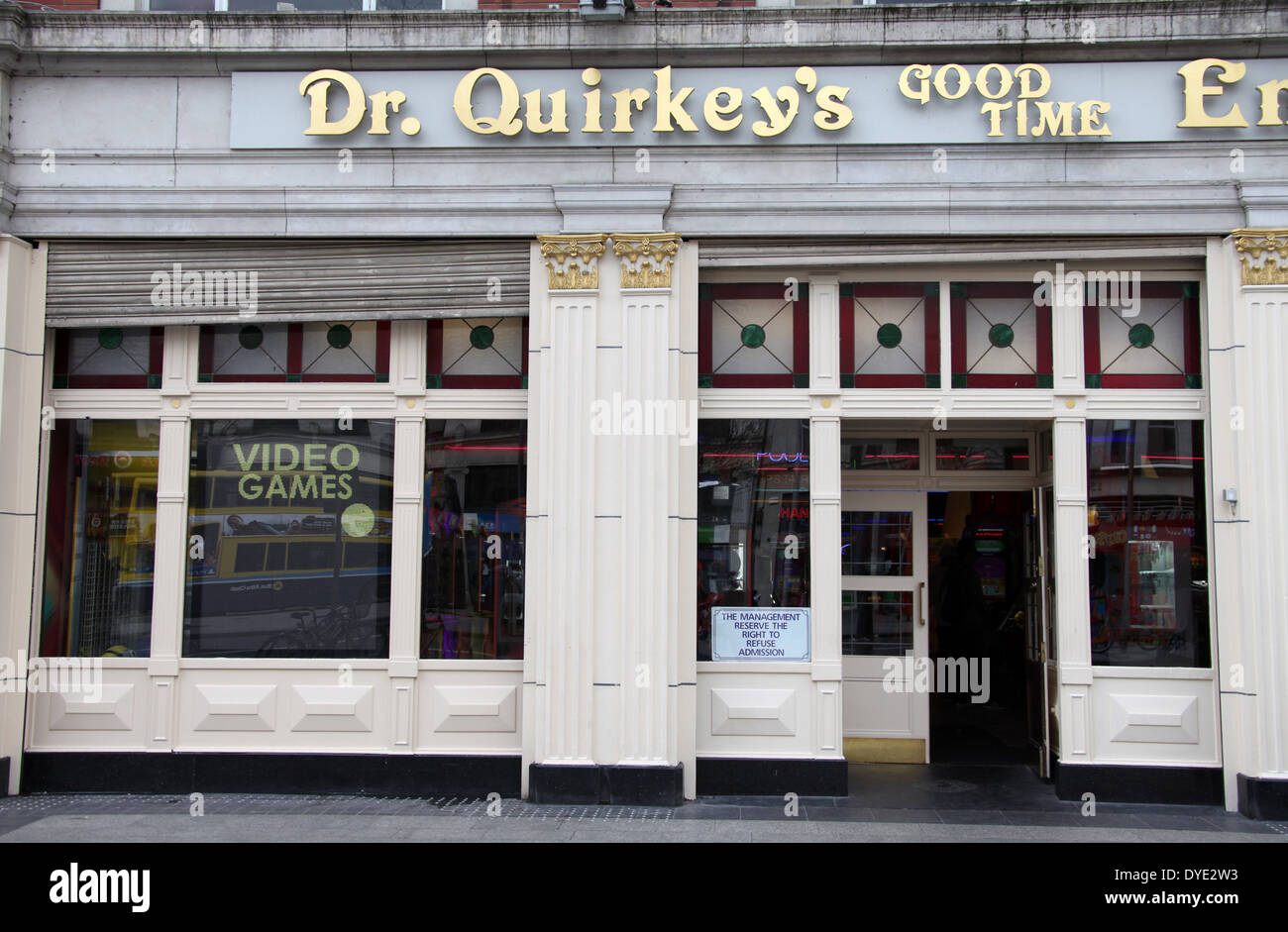 Dr Quirkeys Good Time Emporium in Dublin Stock Photo Alamy