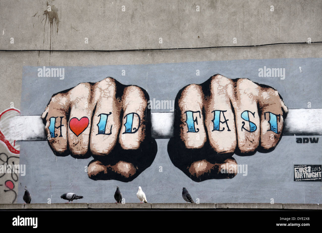 Irish Street Art in Dublin Stock Photo Alamy