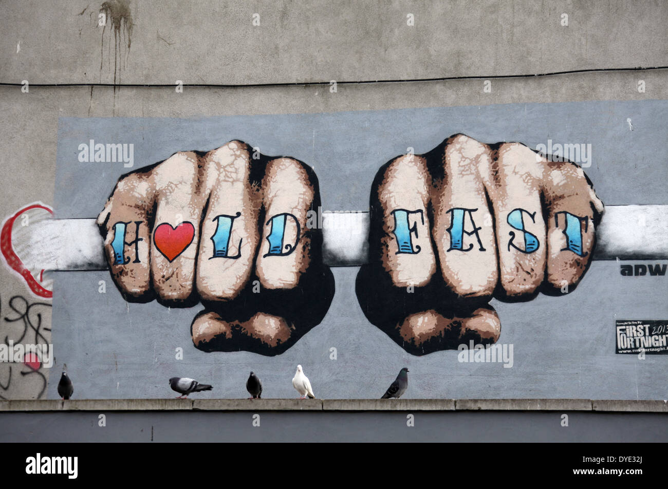 Irish Street Art in Dublin Stock Photo Alamy