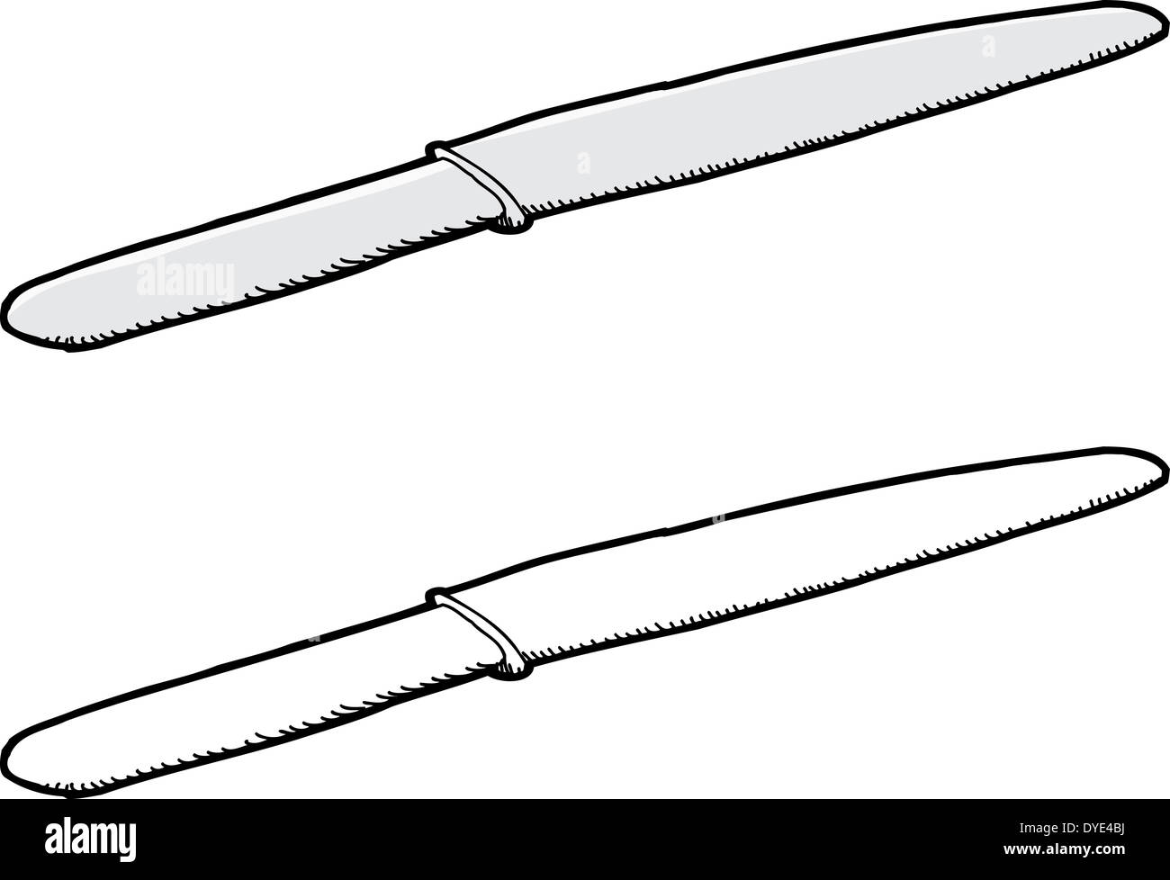 Freehand drawn cartoon butter knife hi-res stock photography and images - Alamy Freehand drawn cartoon butter knife hi-res stock photography and images - Alamy