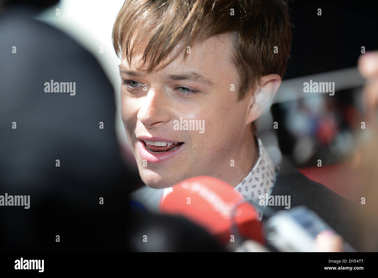 BERLIN, GERMANY, 15th April, 2014. Dane DeHaan attends the 'The Amazing Spider-Man 2' Premiere in Sony Centre, Potsdamer Platz on April 15th, 2014 in Berlin, Germany. Credit:  Janne Tervonen/Alamy Live News Stock Photo