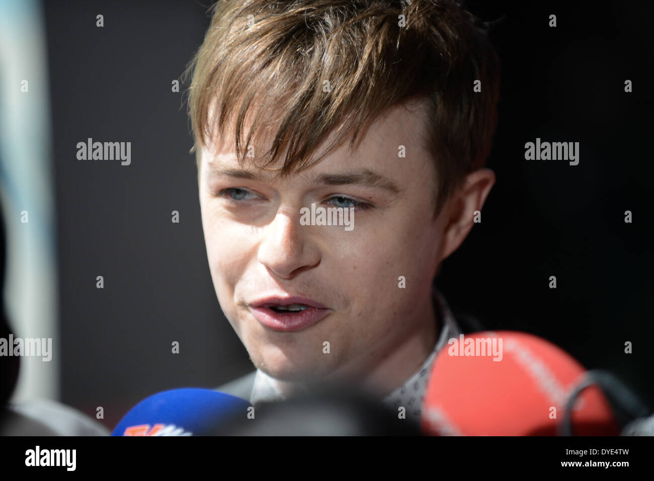 BERLIN, GERMANY, 15th April, 2014. Dane DeHaan attends the 'The Amazing Spider-Man 2' Premiere in Sony Centre, Potsdamer Platz on April 15th, 2014 in Berlin, Germany. Credit:  Janne Tervonen/Alamy Live News Stock Photo