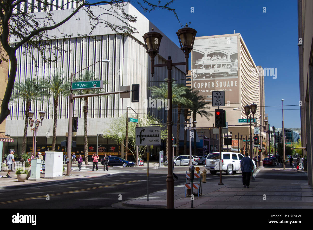 West Adams Street, Phoenix, Arizona, USA Stock Photo Alamy