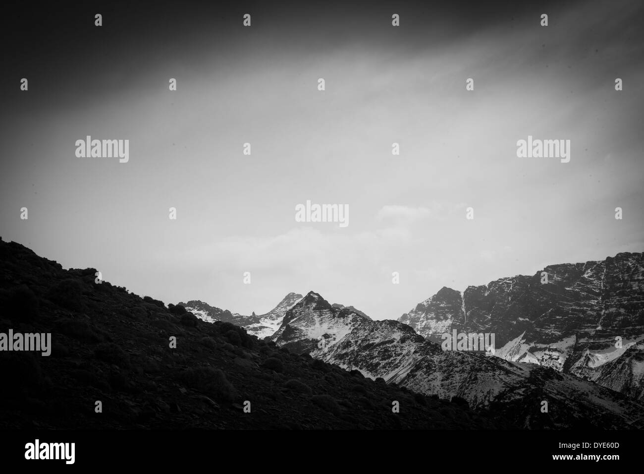 High atlas mountain range Black and White Stock Photos & Images - Alamy