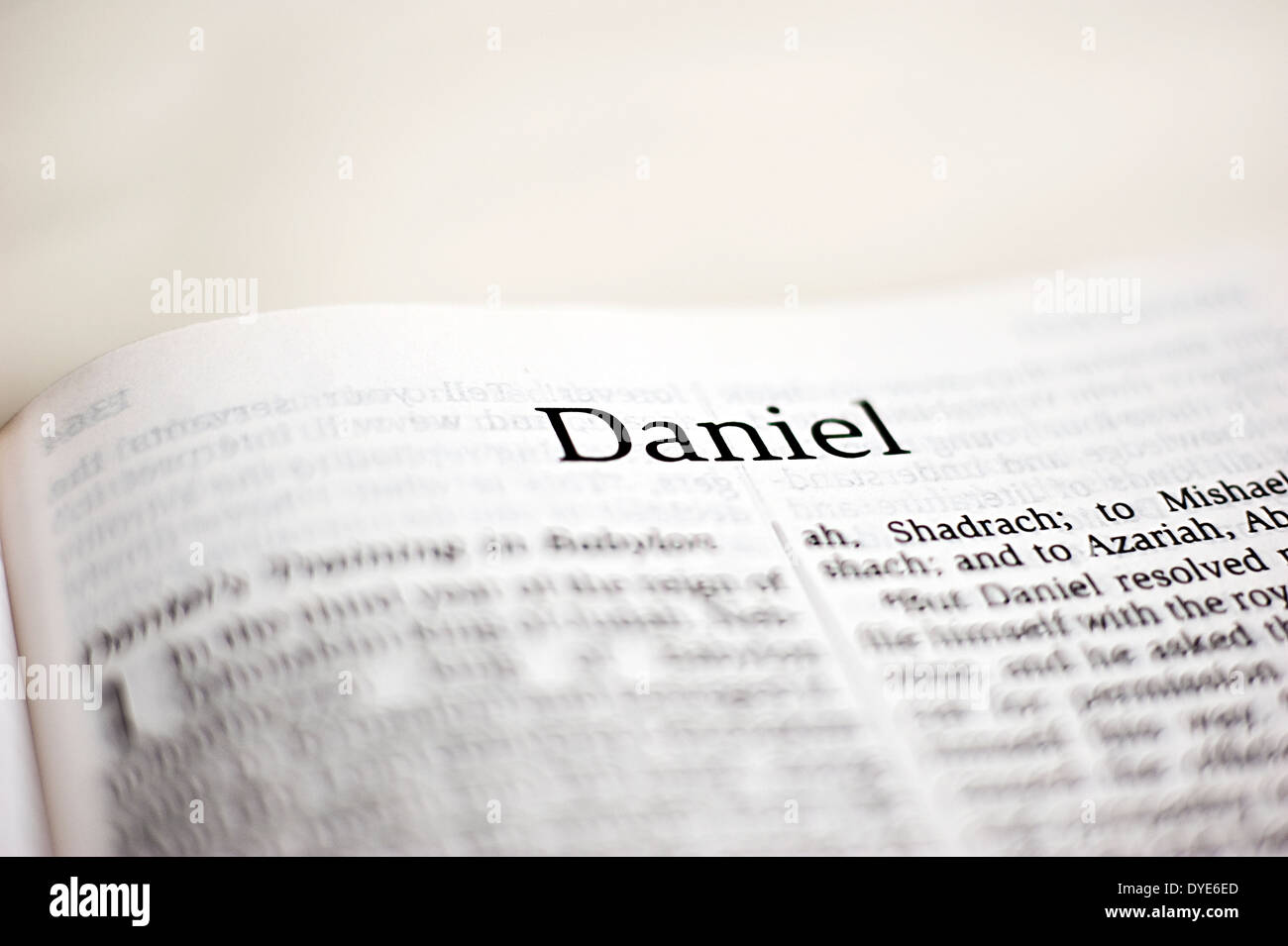 book-of-daniel-in-the-bible-stock-photo-alamy