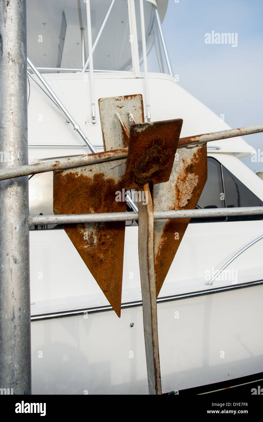 Rusty Anchor Stock Photo Alamy
