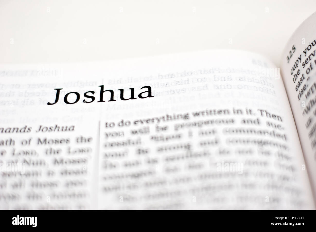 Joshua book of the Bible Stock Photo