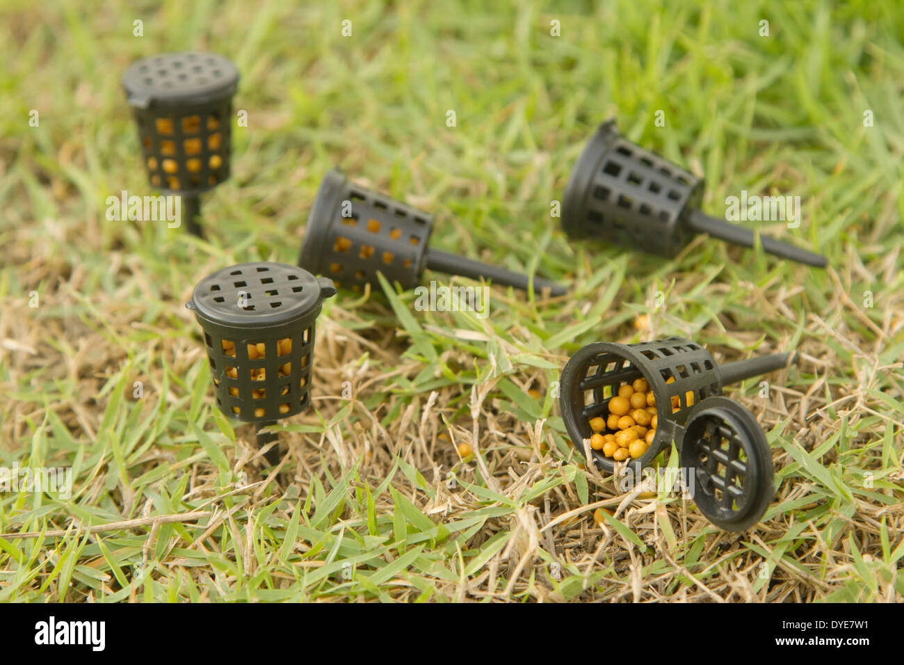 Close up photo of slowrelease fertilizer baskets Stock Photo Alamy