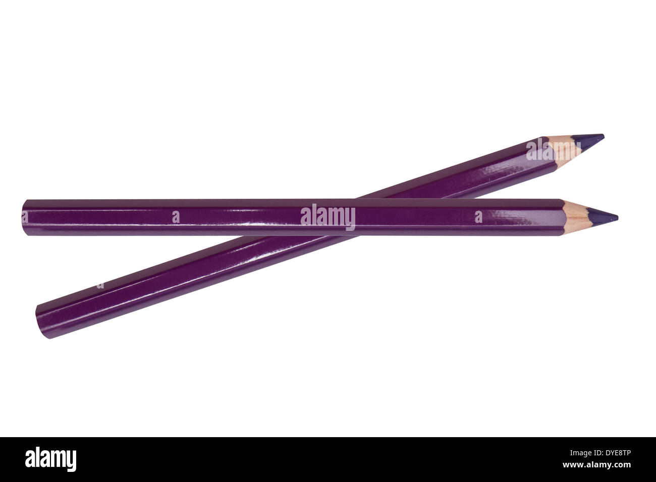 color pencil isolated on white background Stock Photo - Alamy
