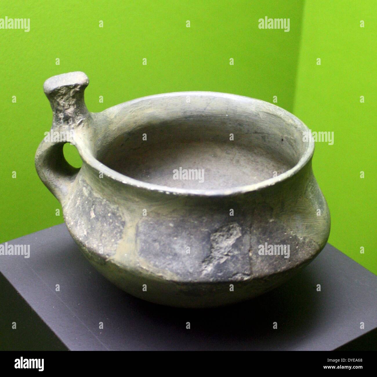 Bronze pot. Barcelona. Spain 2013 Stock Photo