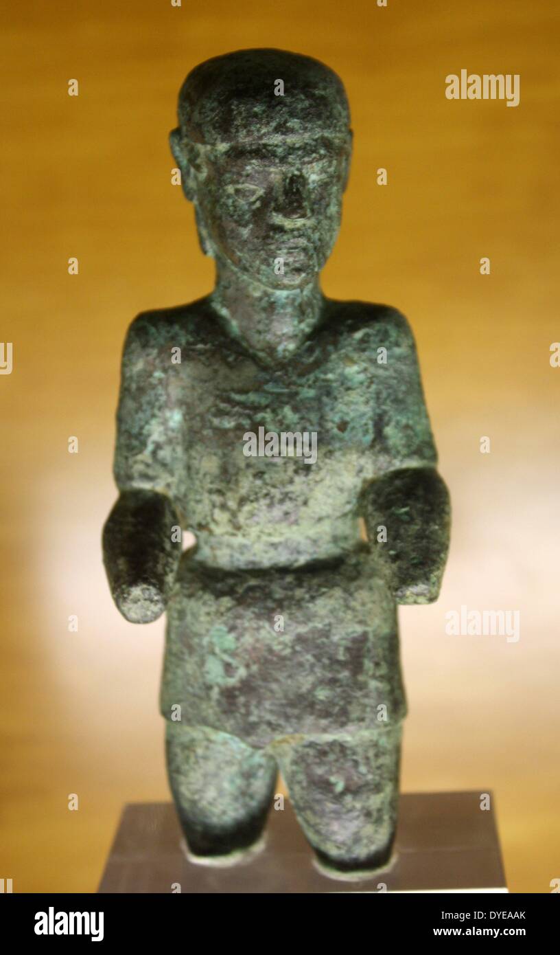Bronze figurine. Barcelona, Spain 2013 Stock Photo