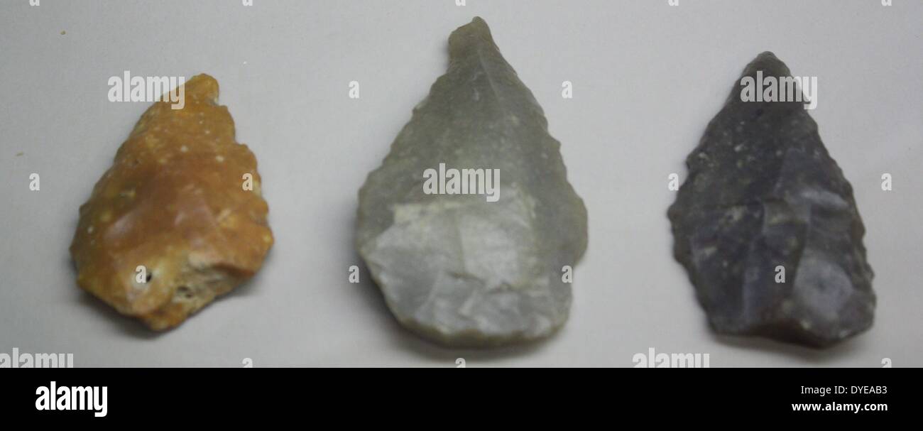 Stone arrow heads. Barcelona. Spain 2013 Stock Photo Alamy