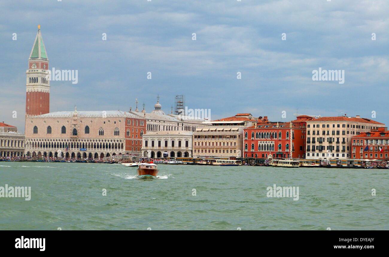 The Doge's Palace. Originally the residence of the Doge of Venice, the supreme authority of the Republic of Venice, however in 1923 it was opened as museum. Venice. Italy 2013 Stock Photo