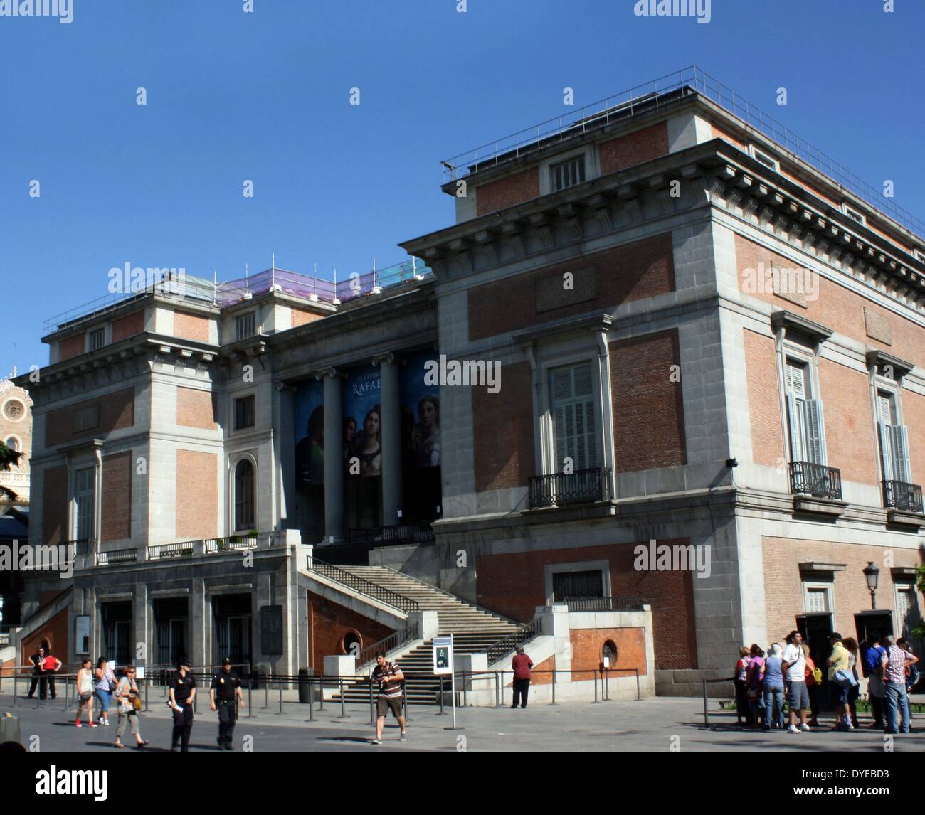 The Museo del Prado. The main Spanish national art museum located in central Madrid. Built with a Neoclassical architecture. Madrid. Spain 2013 Stock Photo