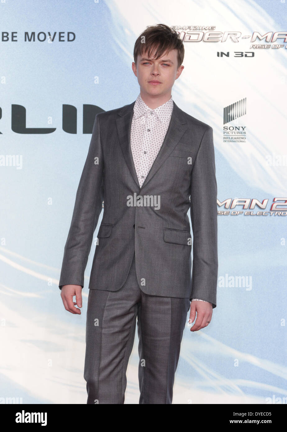 Berlin, Germany. 15th Apr, 2014. US actor Dane DeHaan arrives for the German premiere of the film 'The Amazing Spiderman 2: Rise of Electro' in Berlin, Germany, 15 April 2014. The film will be released in German theatres on 17 April 2014. Credit:  dpa picture alliance/Alamy Live News Stock Photo