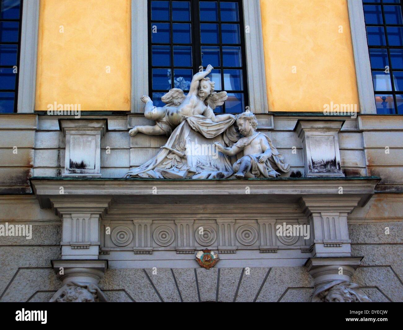 Sculptural detail at the Royal Palace, Stockholm, Sweden. 2012 Stock Photo