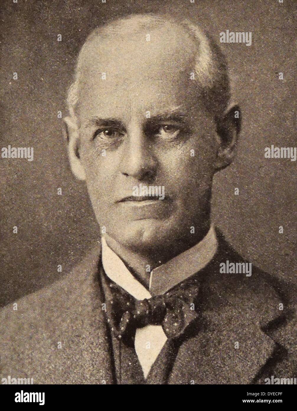 Photograph of John Galsworthy, English novelist and playwright. Dated 1928. Stock Photo