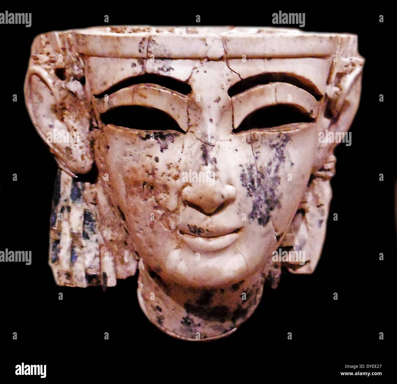 Assyrian ivory egypt egyptian ancient egypt face neo assyrian nimrod mesopotamian hires stock