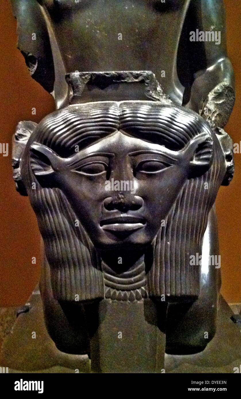 Kneeling Statue of Amenemope-em-hat 664 B.C. Stock Photo