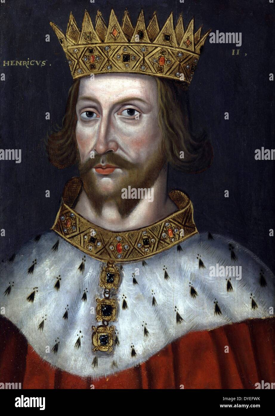 Portrait of King Henry II 1620 A.D. Stock Photo