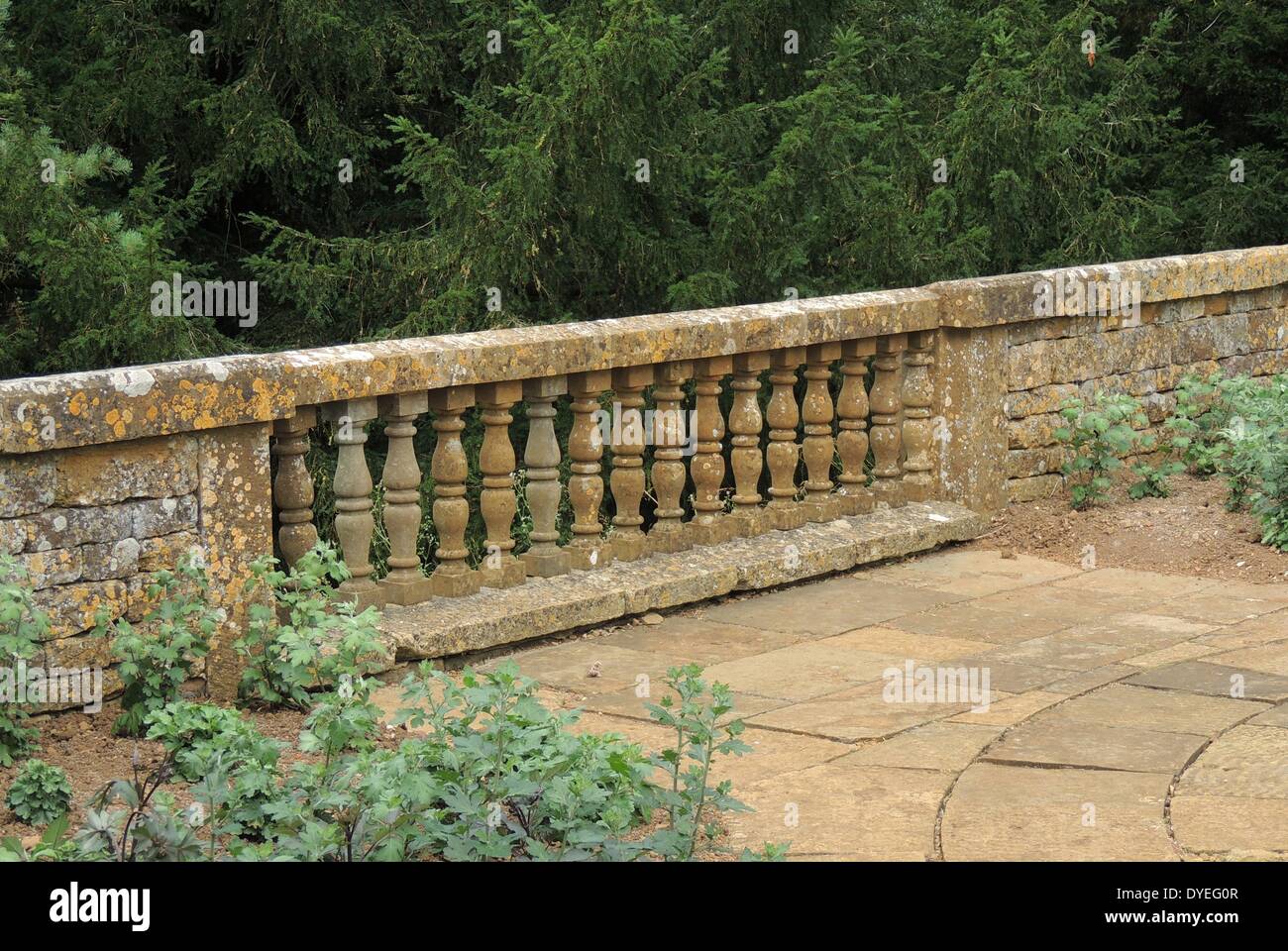 Stone Baluster 2013 A.D. Stock Photo