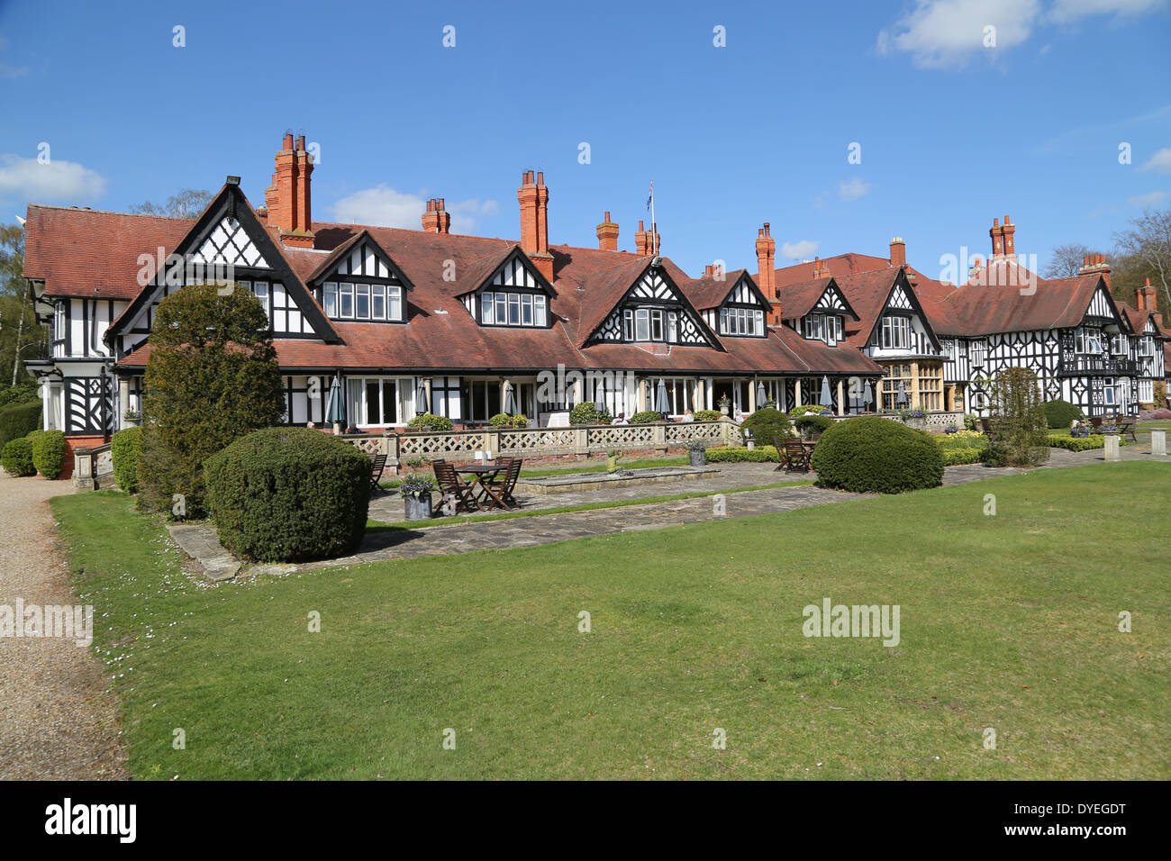 Petwood Hotel in Woodhall Spa Lincolnshire village UK England house and