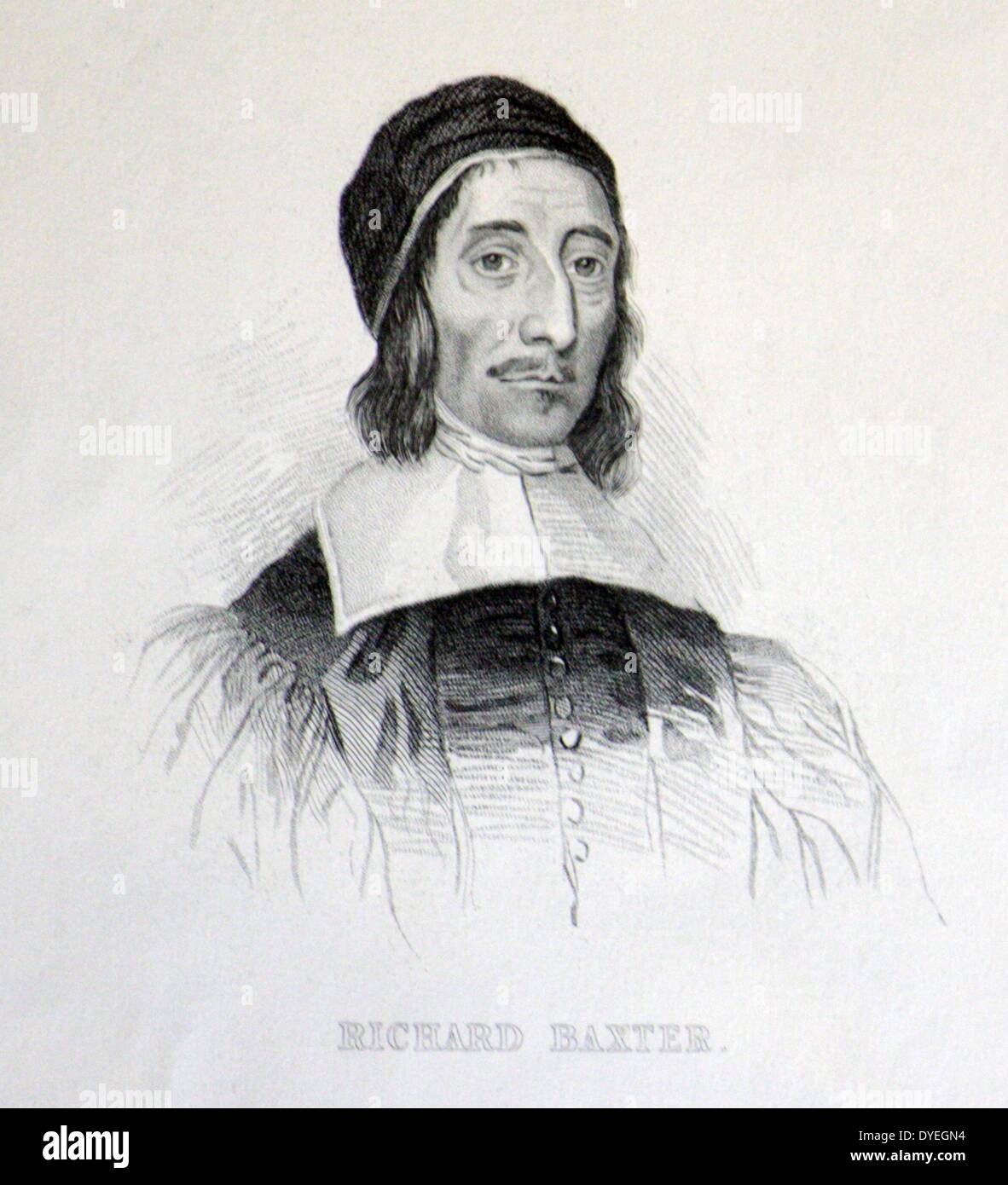 Richard Baxter (1615-1691) was an English Puritan church leader, poet, hymn-writer, theologian and controversialist. After some false starts, he made his reputation by his ministry at Kidderminster. Stock Photo