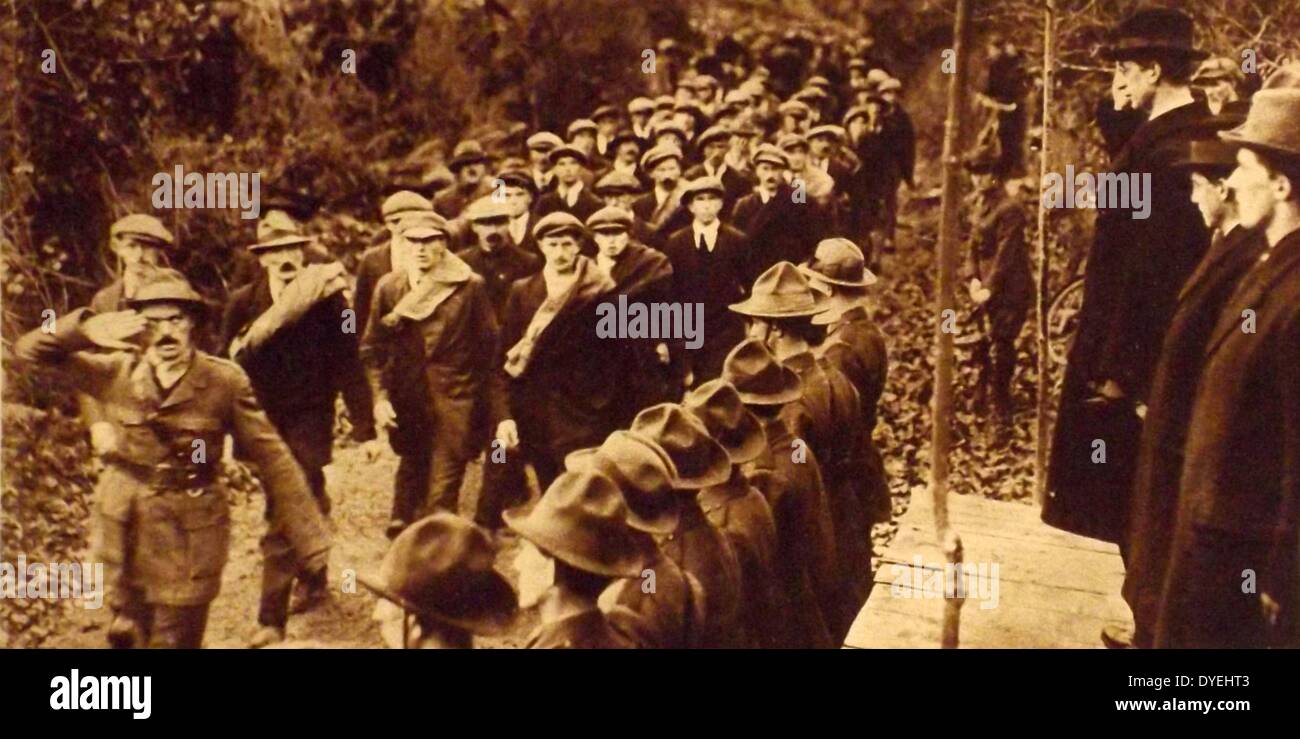 Éamon de Valera 14 October 1882 – 29 August 1975, saluting the IRA during a parade in 1922. ) was one of the dominant political figures in twentieth-century Ireland. His political career spanned over half a century, from 1917 to 1973 Stock Photo