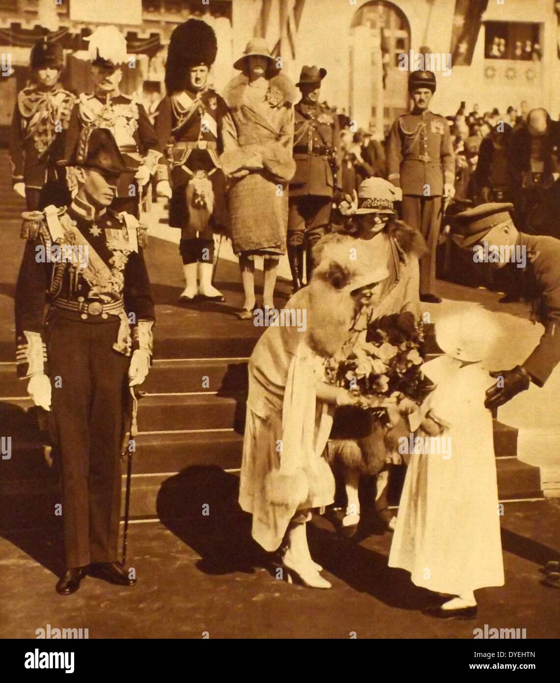 King George VI and Queen Elizabeth visit Australia Stock Photo
