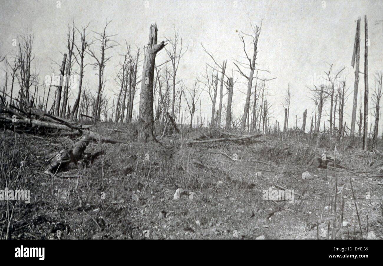 World War I - Captured German infantry reserves at Verdun 1916 Stock Photo