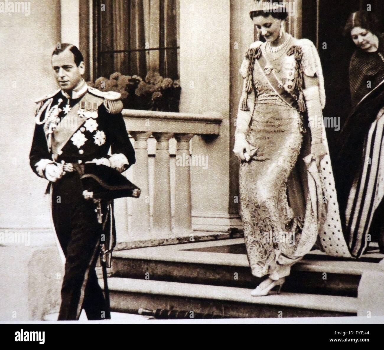 Duke and Duchess oif Kent leave for the Coronation of King George VI 1937 Stock Photo