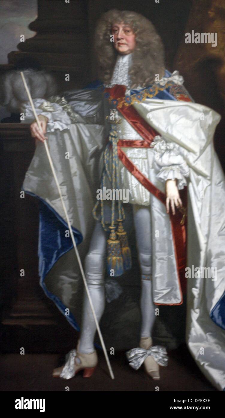 Henry Jermyn, Earl of St Albans in Garter Robes. By Sir Peter Lely 1674 Stock Photo