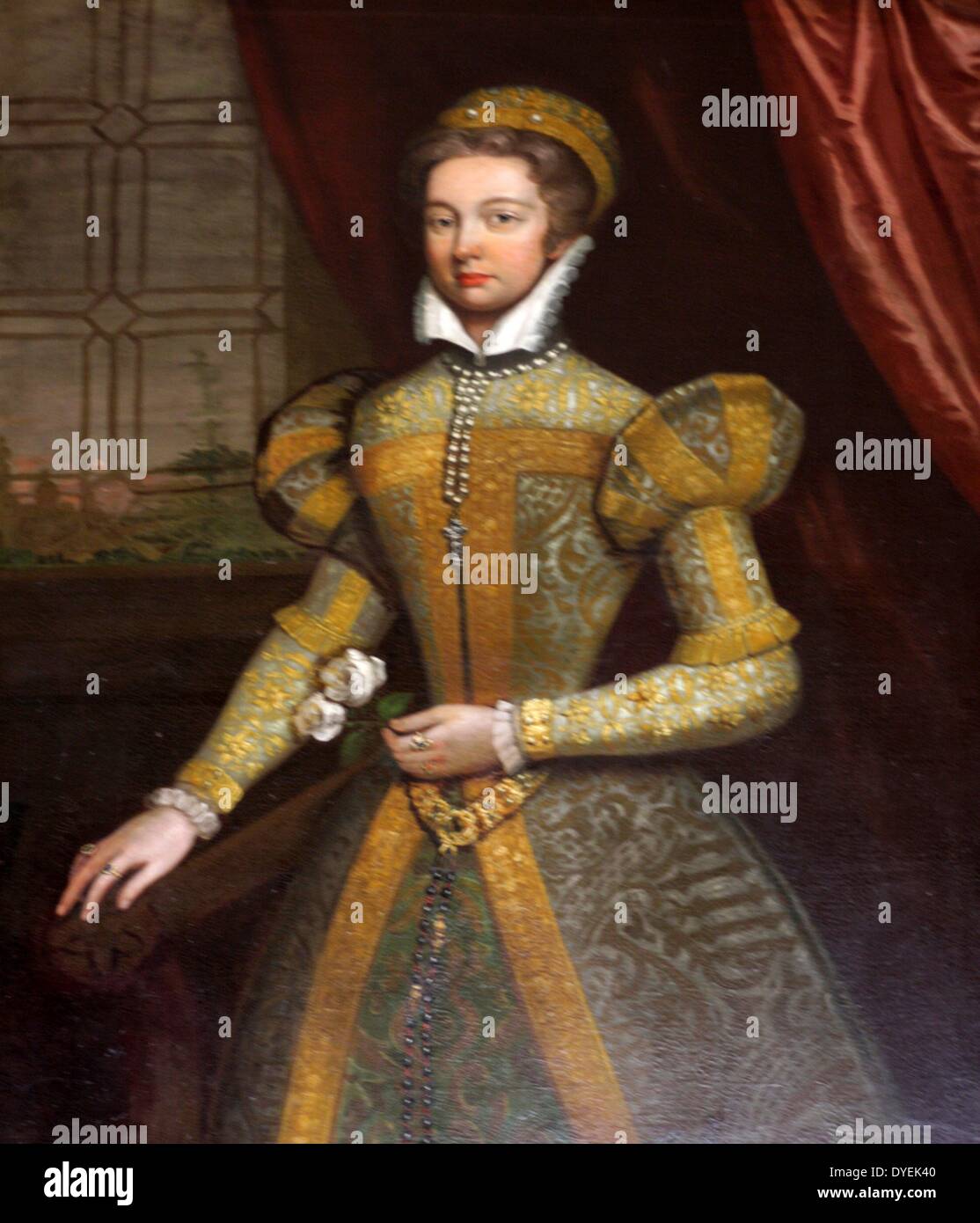 Mary Queen of Scots portrait by an early 18th century artist Stock Photo