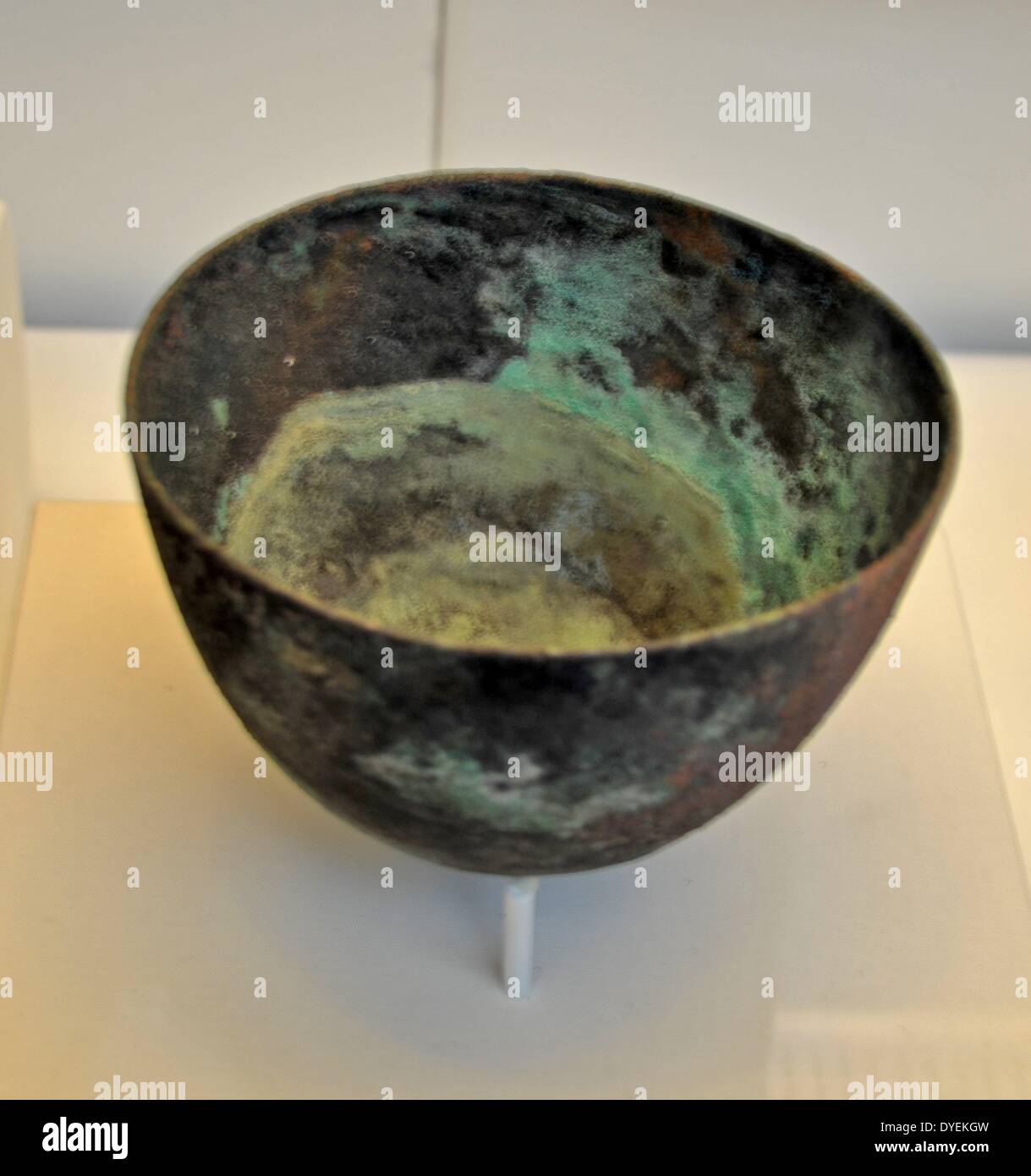 Bronze Bowl 1260 B.C. Egypt Stock Photo