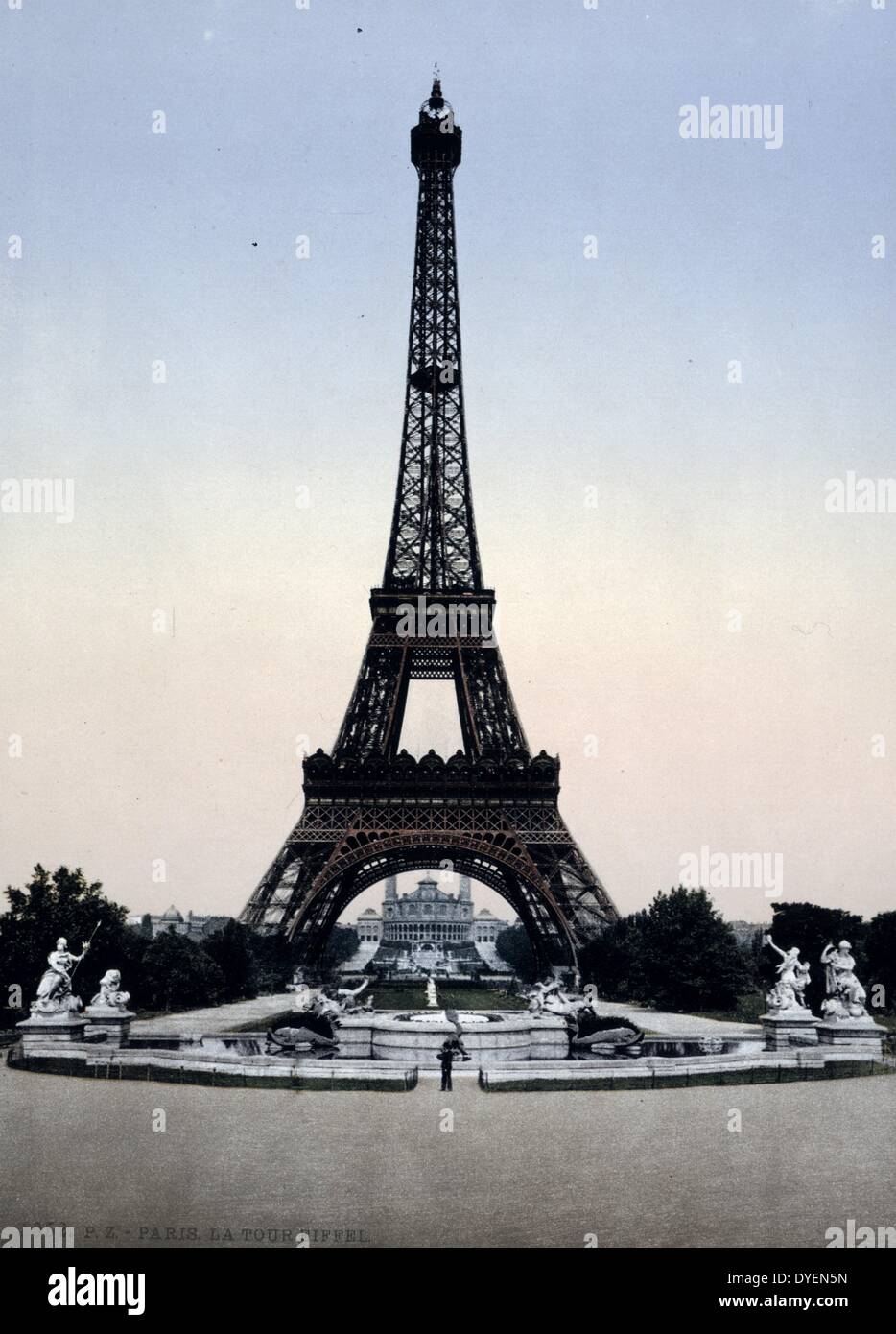 Place de la Concorde Paris France 1890 photochrom Photo Print