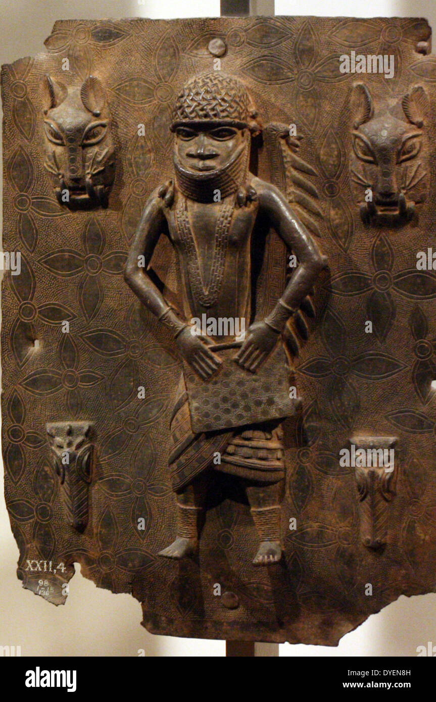 Brass plaque from Benin, Nigeria, West Africa. the British Museum