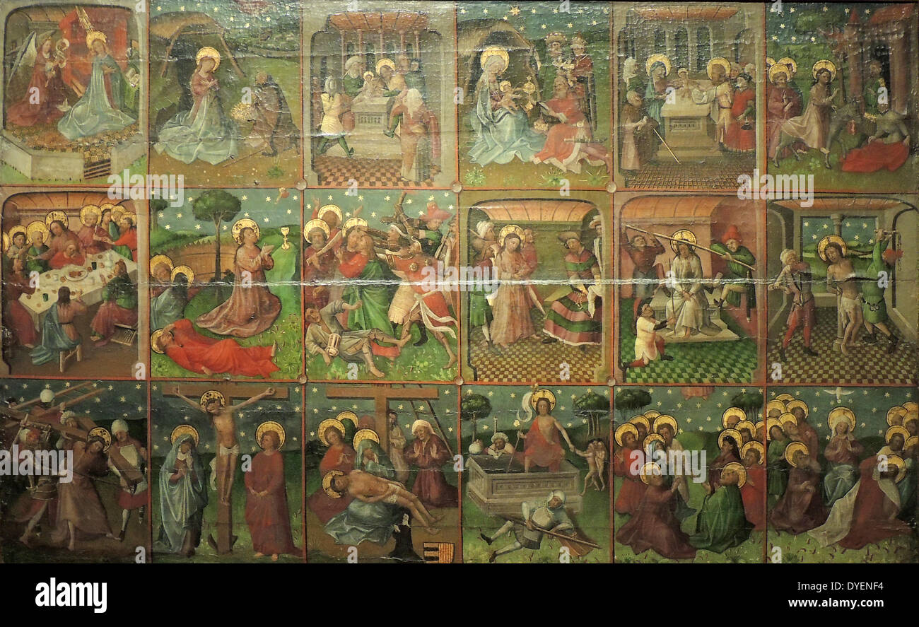 Master of the St. Elizabeth Panels (fl. circa 1490-1495) uter right wing of an altarpiece with the St Elizabeth’s Day flood, Stock Photo