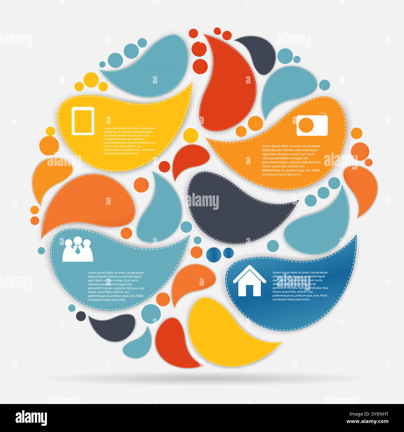 Infographic business template vector illustration Stock Photo - Alamy