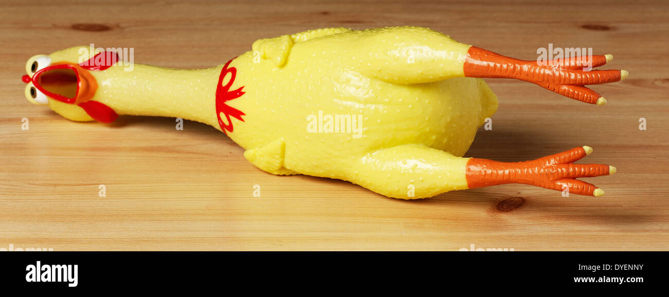 Rubber chicken toy wood dead squark squeeze toy dog amusing hi-res ...