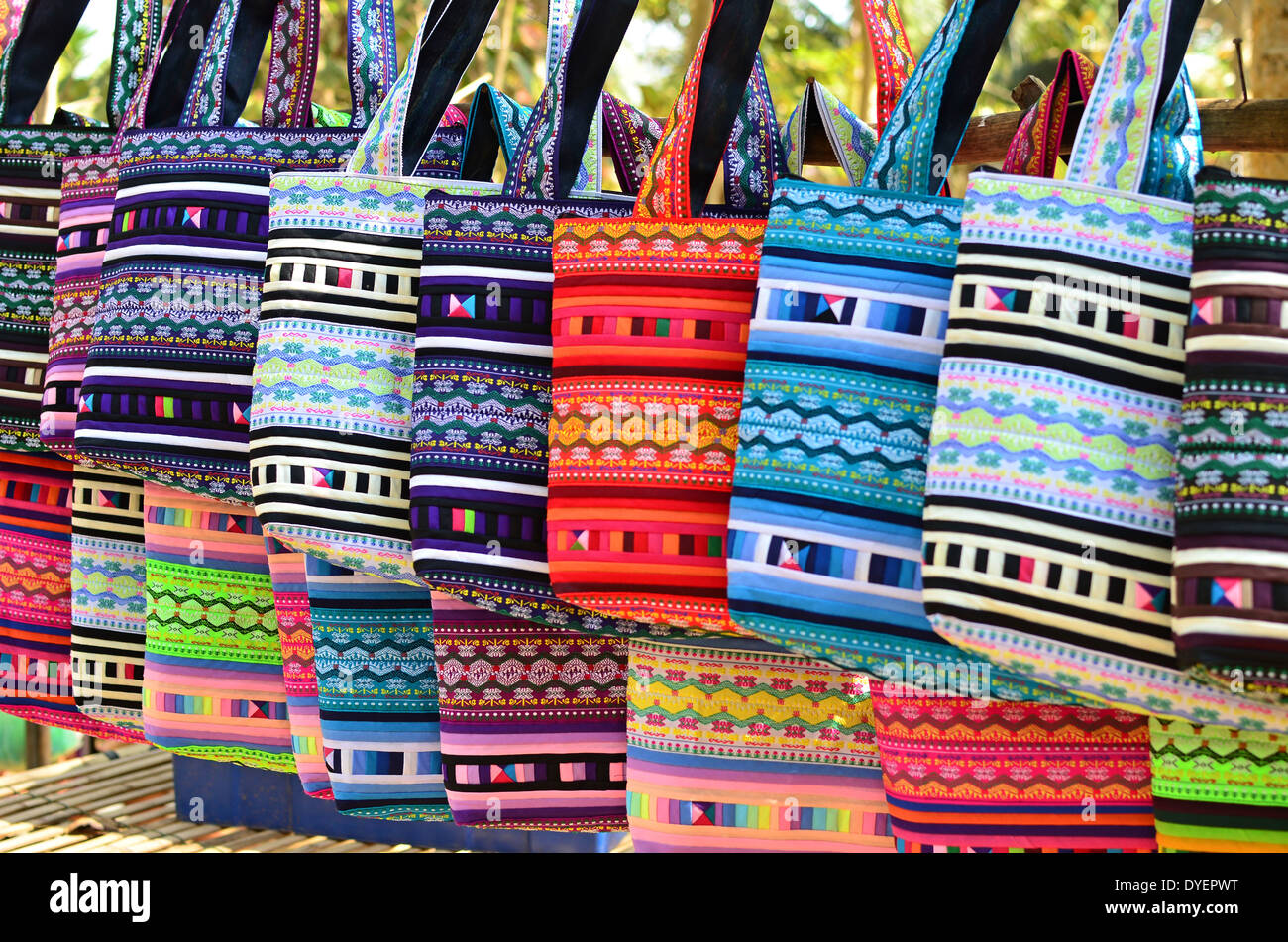 handmade bags at the market Stock Photo 68552116 Alamy