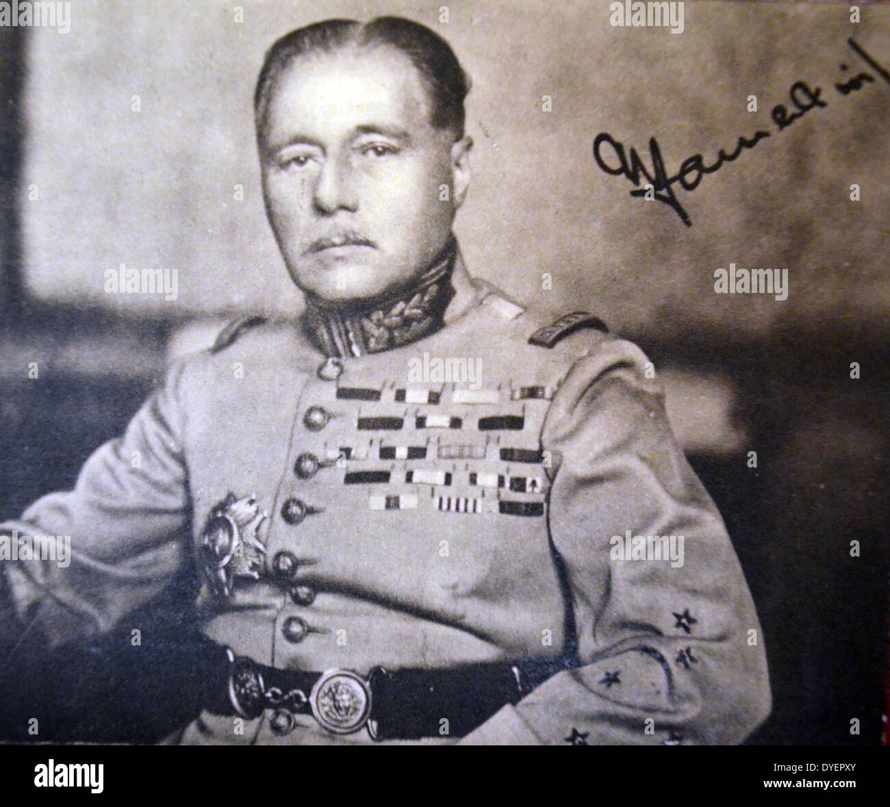 Maurice Gustave Gamelan (20 September 1872 – 18 April 1958) was a French general. Gamelan is remembered for his unsuccessful command of the French military in 1940 during the Battle of France and his steadfast defence of republican values. Stock Photo