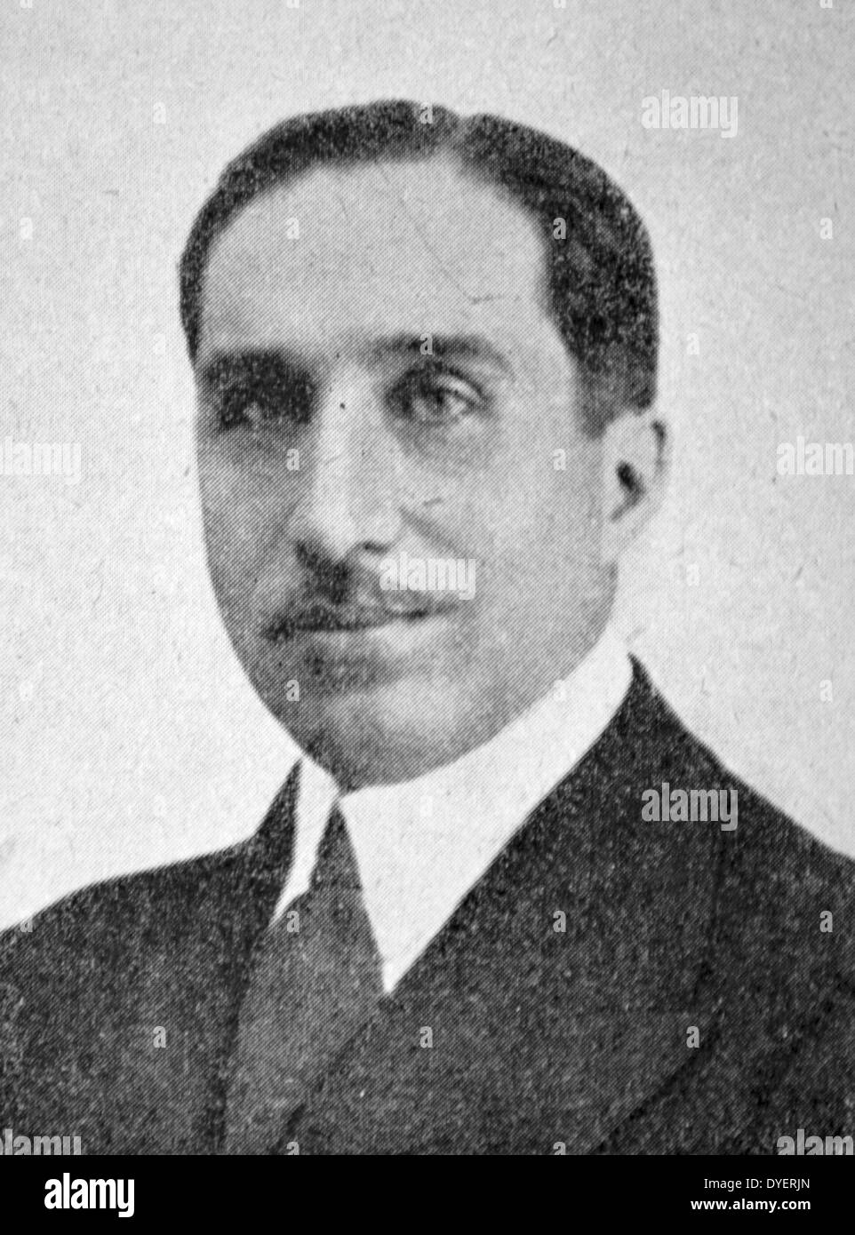 Don José de Yanguas y Messía, 11th Viscount of Santa Clara de Avedillo (1890 - 1974) Spanish noble, politician and diplomat who served as Minister of State during the dictatorship of Primo de Rivera and Ambassador to the Holy See during that of General Francisco Franco. He joined the Uprising of 1936 as soon as it began and drew up the Junta's decree of 29 September 1936 that proclaimed Franco Chief of the government of the Spanish State. Stock Photo