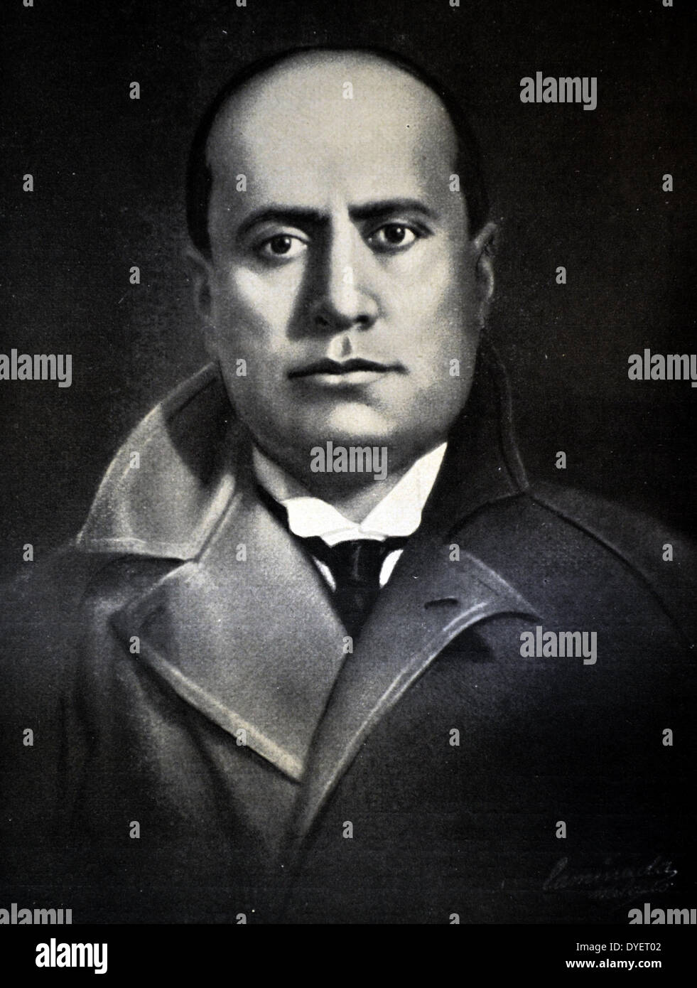 Benito Mussolini, Prime Minister of the National Government Stock Photo