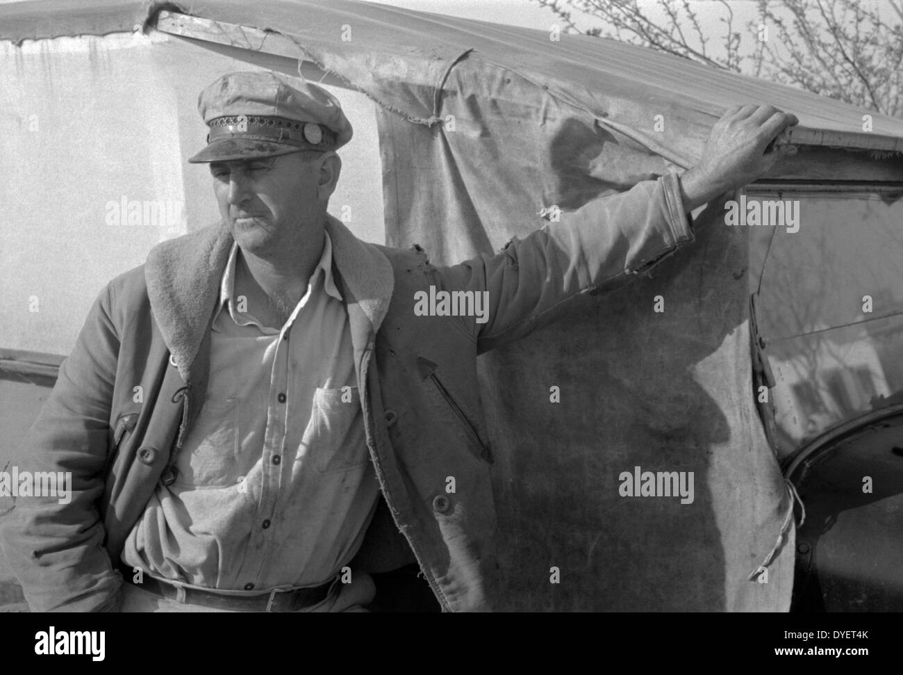 Migrant worker camped near Sebastin, Texas 19390101 Stock Photo