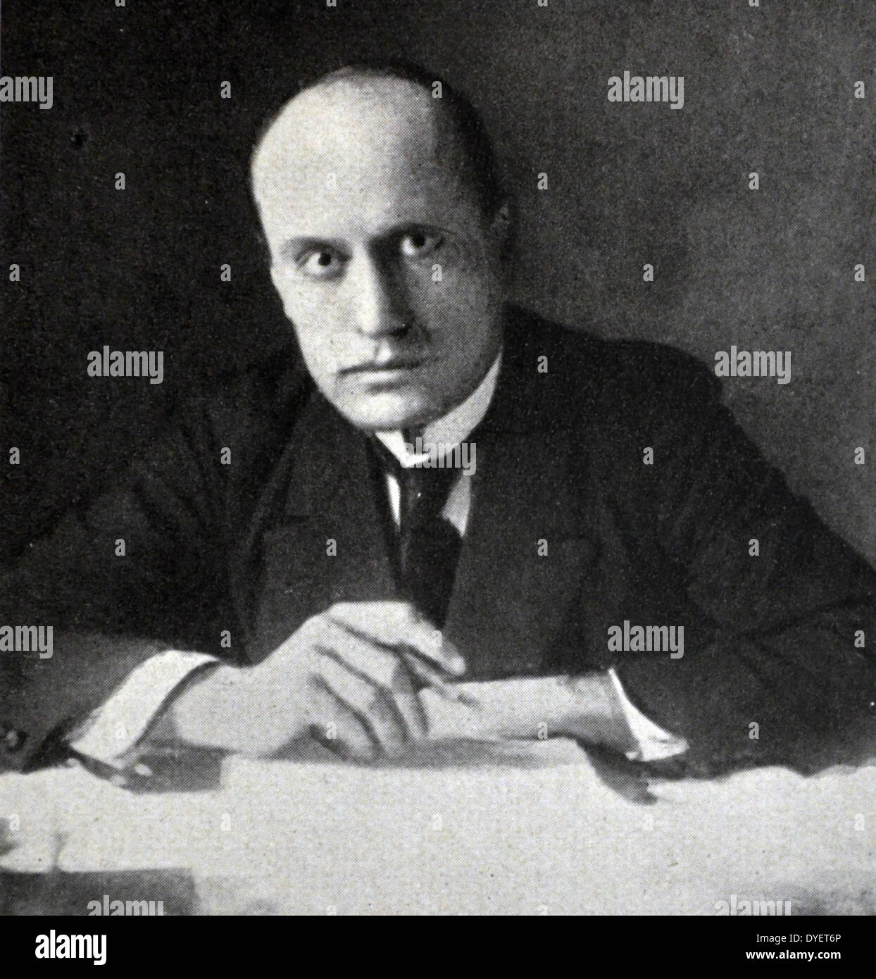 Benito Mussolini, Prime Minister of the National Government Stock Photo