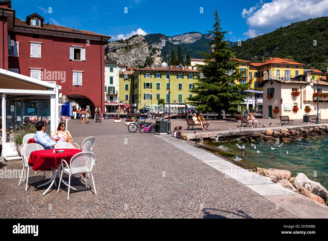 Garda lake cafe torbole hi-res stock photography and images - Alamy