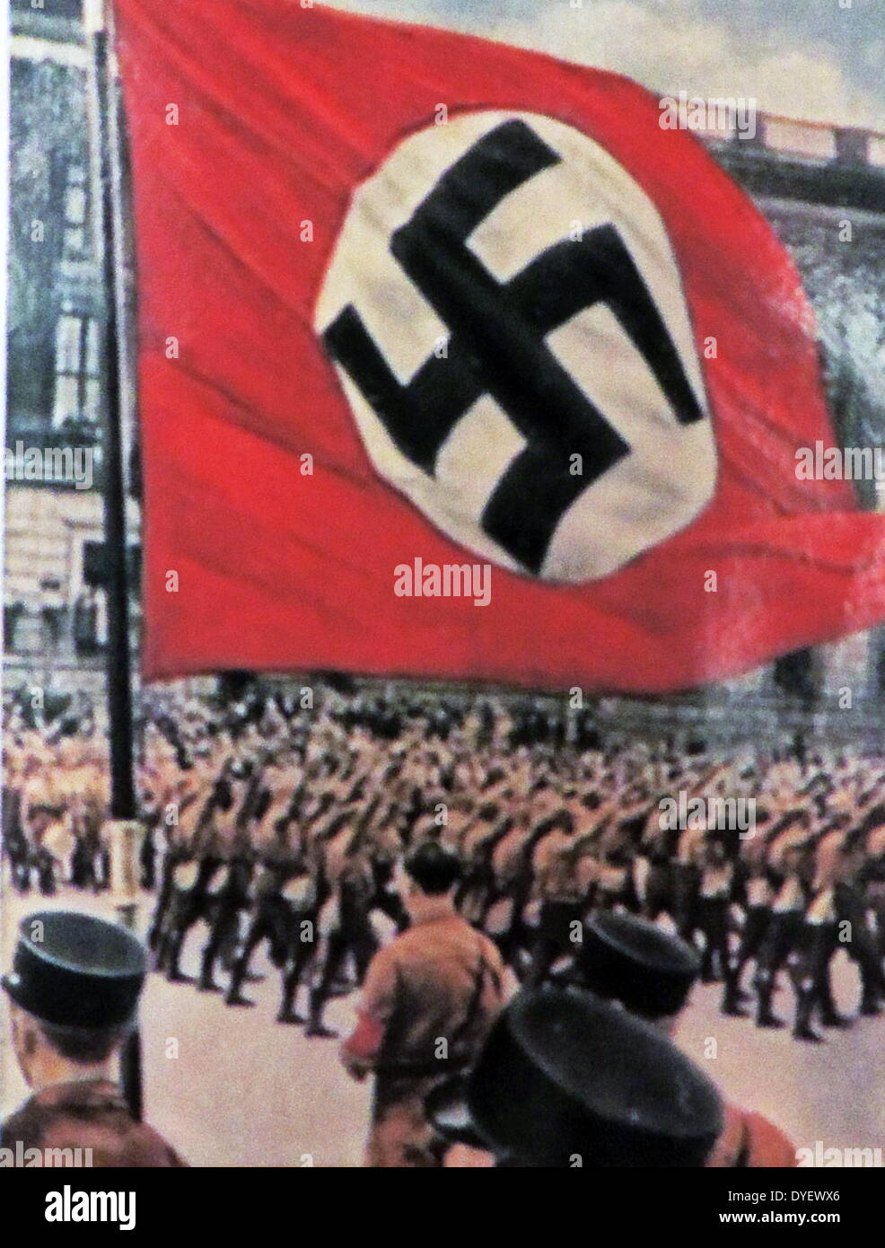 Brunswick Nazi rally circa 1933 Stock Photo