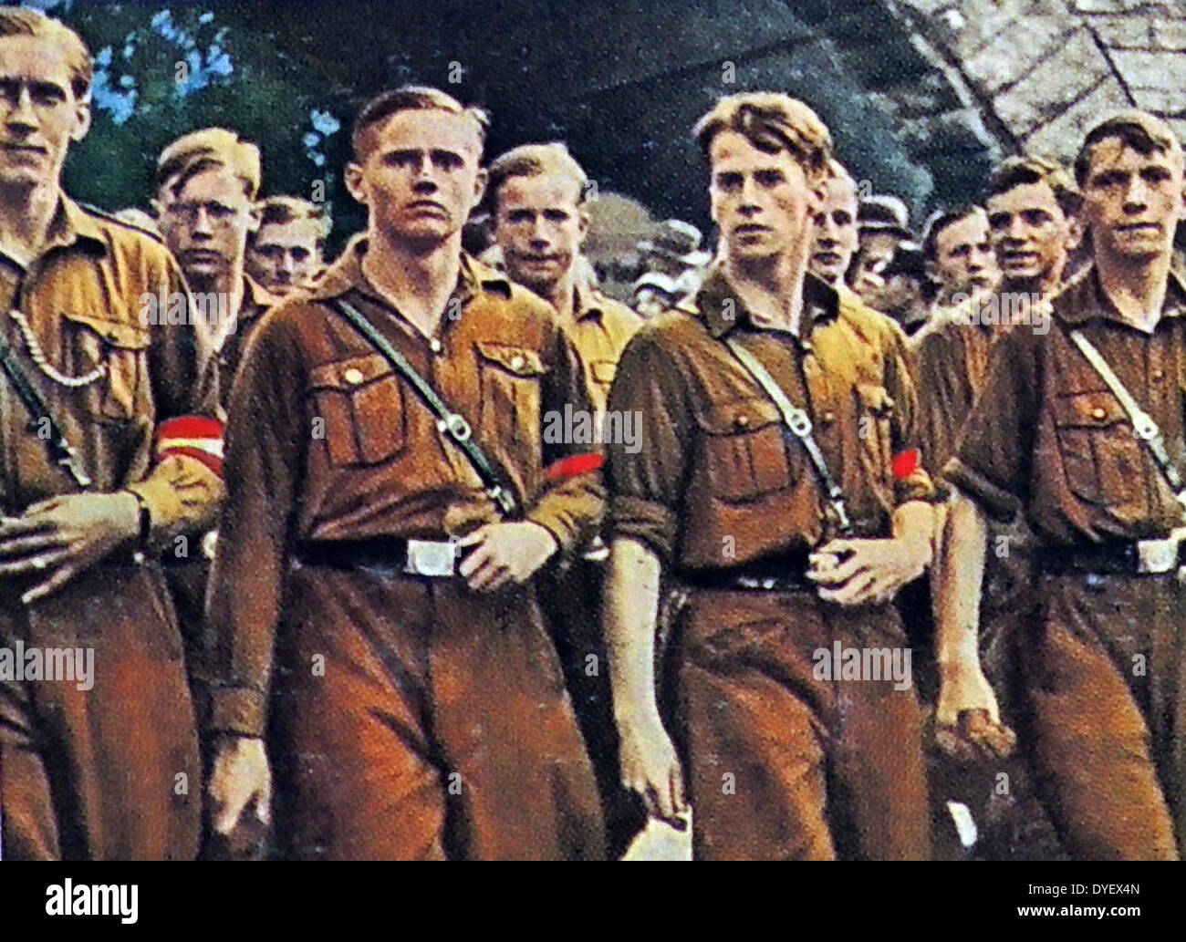 Hitler youth circa 1933-34 Stock Photo
