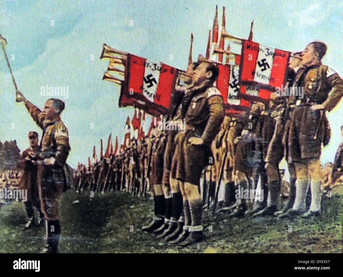 Hitler youth circa 1933-34 Stock Photo
